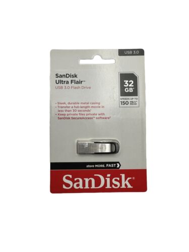 SanDisk 32GB Cruzer Ultra Flair USB 3.0 - Picture 1 of 2