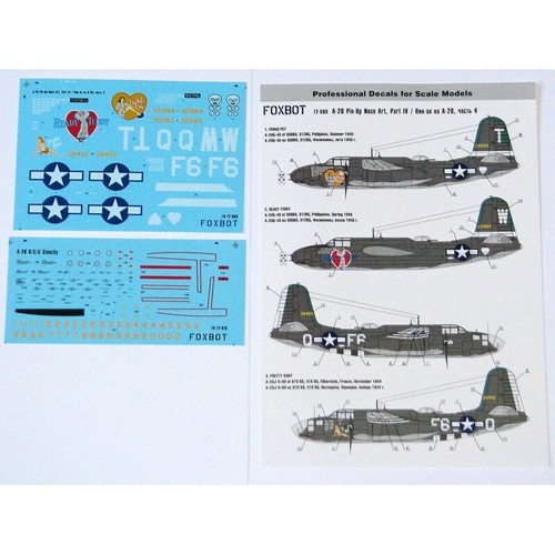 FOXBOT 72-009 Scale 1:72 Decals A-20 Pin-Up Nose Art and Stencils (Part IV) - Picture 13 of 24
