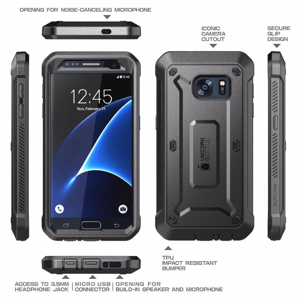 Genuine For Samsung Galaxy S7 S7Edge S7Active, SUPCASE Case with Holster Cover - Image 4 of 4