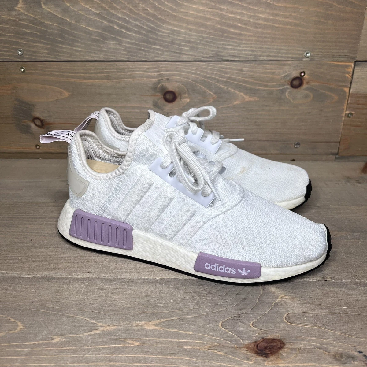 Adidas NMD R1 Crystal White Tint Sneakers BD8024 Women&#039;s Size 9.5 US | eBay