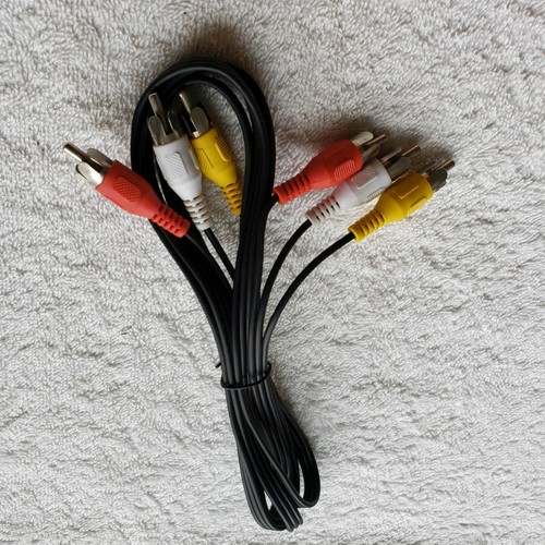 M/M 3 X 3 AV AUDIO VIDEO CABLE FOR DVD VCR TV SILVER ( NEW ) - Picture 2 of 5