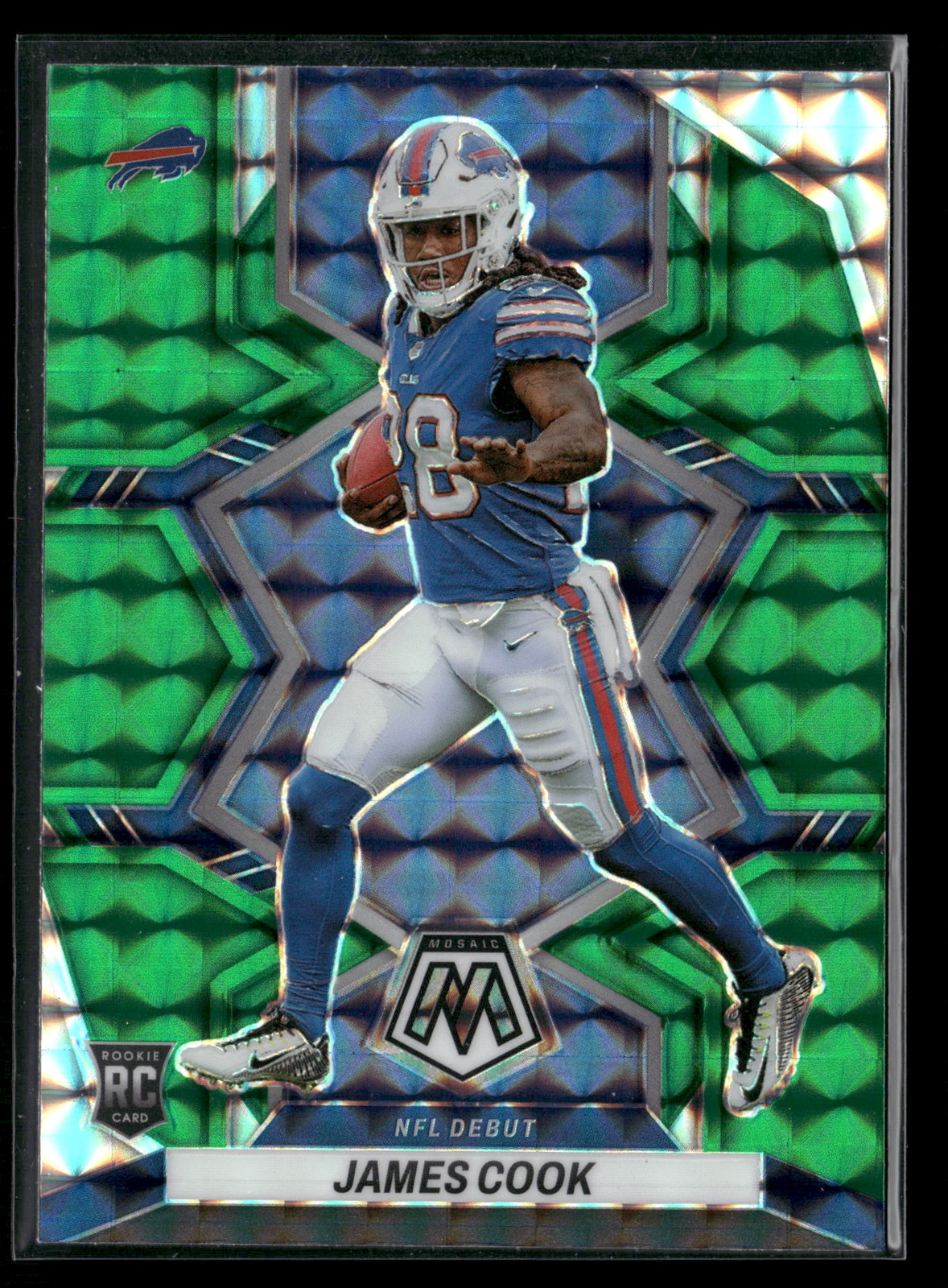 James Cook 2022 Panini Mosaic #285 Mosaic Green RC