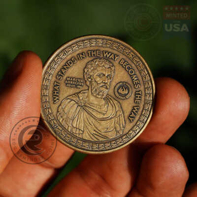The Obstacle Path Coin | Marcus Aurelius Medallion | The Obstacle Is the Way