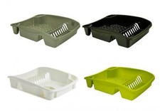 Plastic Large Kitchen Dish Drainer Cutlery Draining Rack holder Storage Tray