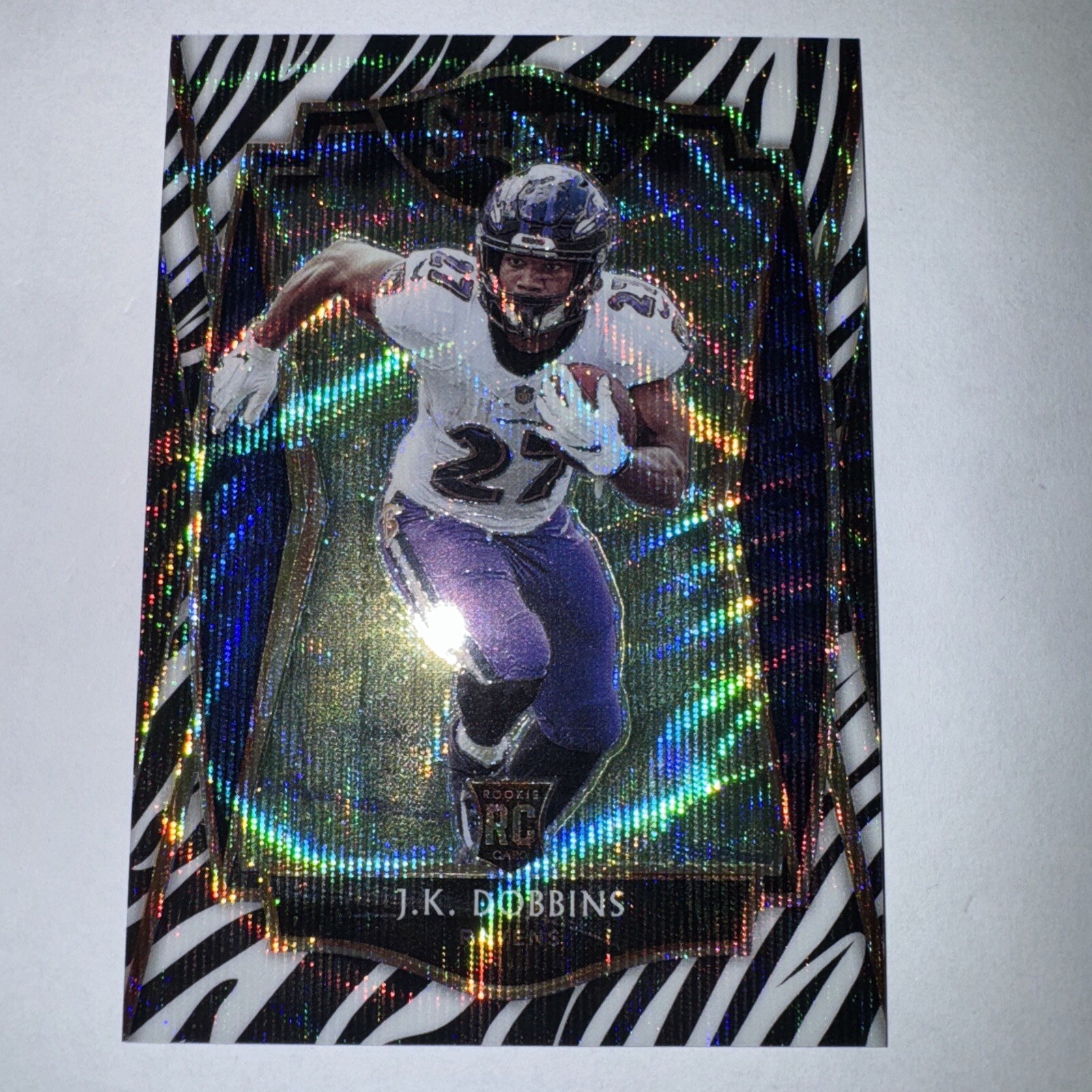 2020 Select J.k. Dobbins Premier Level Zebra Print #152