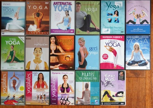 YOGA PILATES BEST OF 17 x dvd MEGA collection job lot BUNDLE 1
