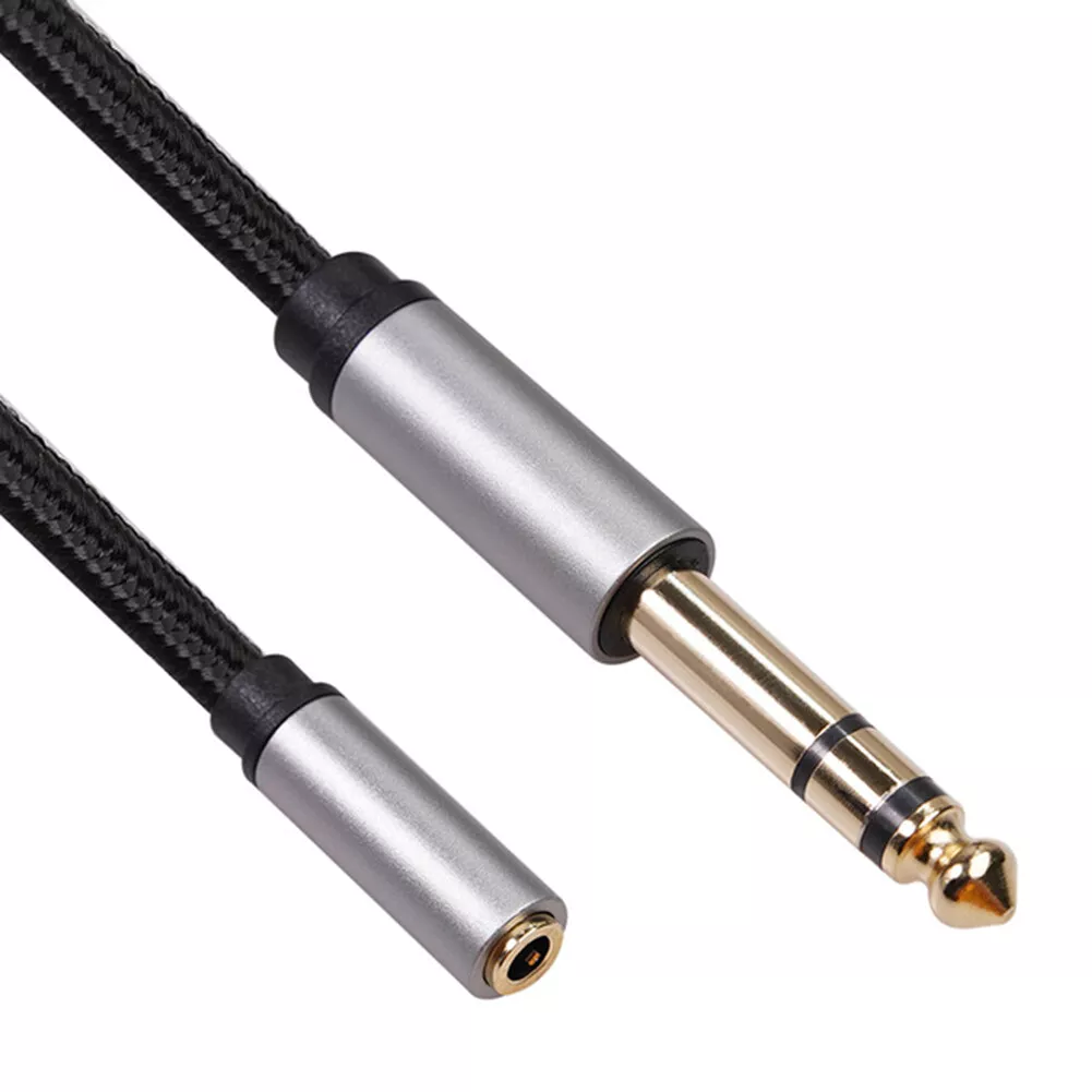 BLUE 3 METERS DOUBLE STEREO JACK 6.35MM CABLE - Clandestine Guitars