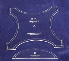 Robbing Peter to Pay Paul 8"- 2 pc Quilting Template Set-Acrylic 1/8"