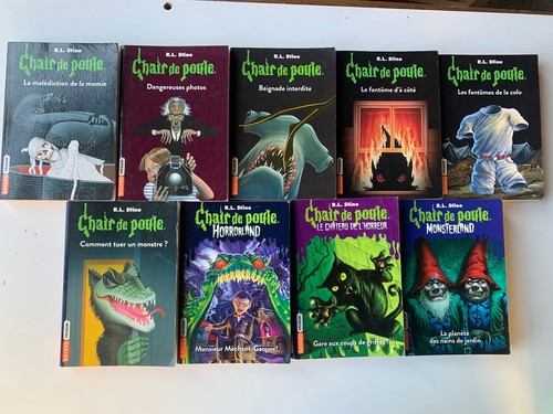 lot 9 livres CHAIR de POULE - RL Stine - éditions récentes - Afbeelding 1 van 4