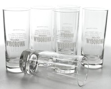 6 vasos de vodka Wyborowa vaso largo vaso de licor Highball vaso mezclador vasos 6017