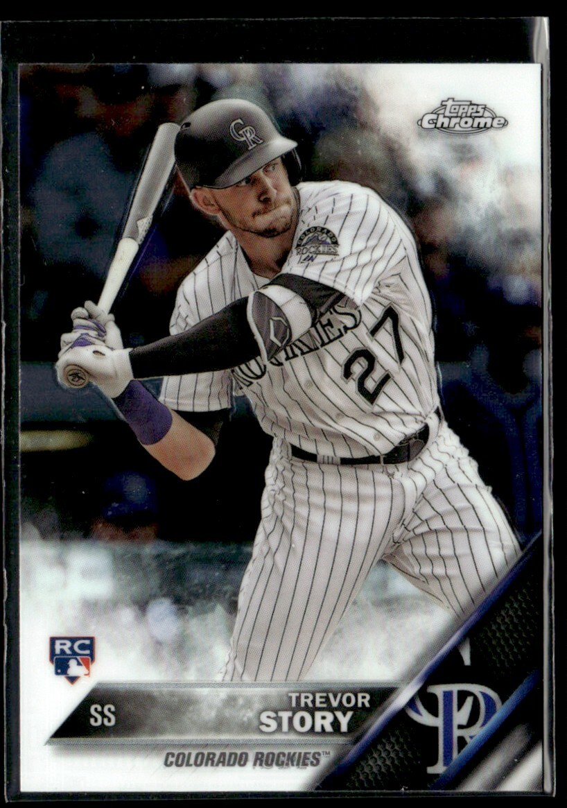 2016 Topps Chrome Trevor Story Rookie #45