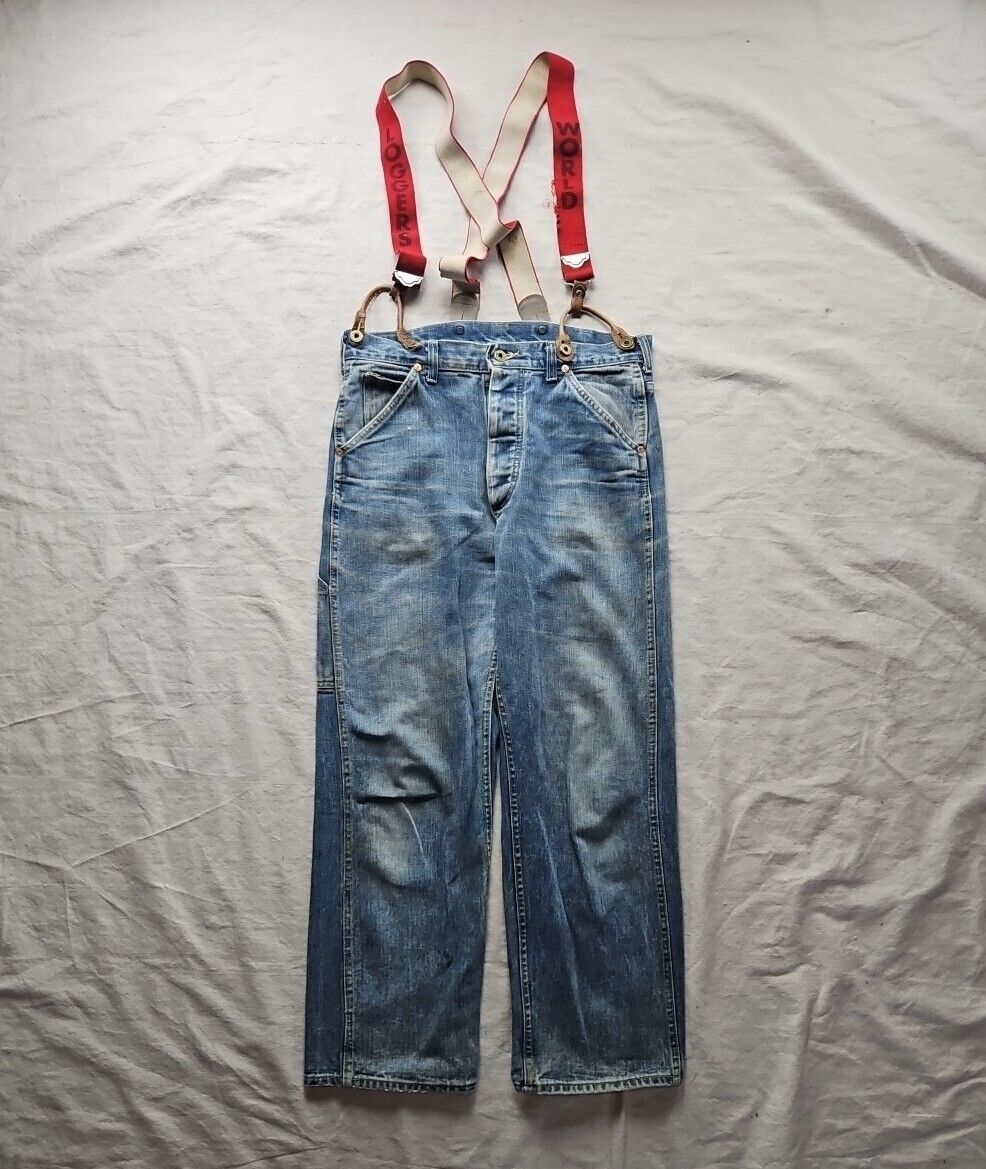 Lee Boss Of The Road 88 Jeans 60s Denim Vintage Loggers USA Lee Boss Of The Road 88 Jeans 60s Denim Vintage Loggers USA