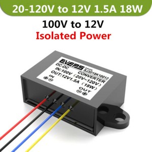1v To 12v 1 5a 18w Car Waterproof Isolated Power Converter 100v To 12v Ebay