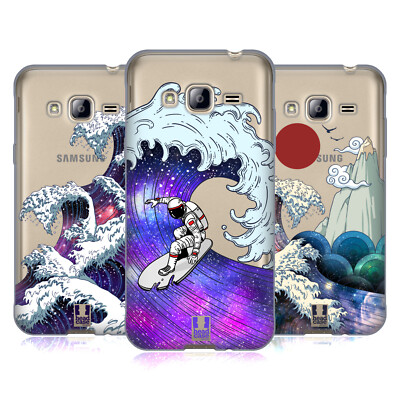 HEAD CASE DESIGNS GALAXIE WELLEN SOFT GEL HANDYHÜLLE FÜR SAMSUNG HANDYS 3