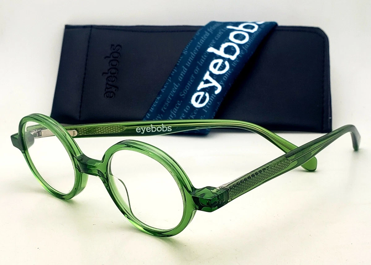 New EYEBOBS Readers 1.75 Eyeglasses WAFER 3383 17 40 21 Green Crystal Frames