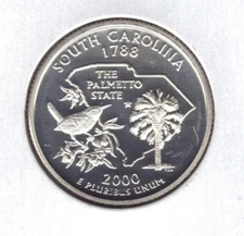 2000-S PROOF SOUTH CAROLINA STATE QUARTER