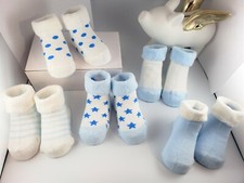 100 Cotton Warm Thick 5 Pairs Set Winter Baby Socks Newborn 0-3 months old