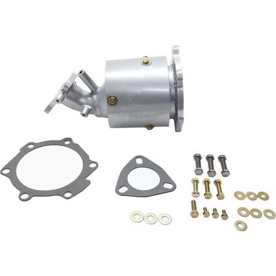 New Catalytic Converter Front Driver Left Side Powdercoated silver LH Hand