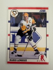 1990 Score - Mario Lemieux - Pittsburgh Penguins - Card 2