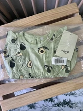 *New In Bag* Kyte Baby 3-6m Bubble Romper In Avocado