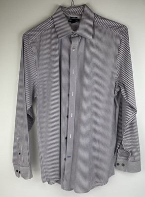 GAP Original Fit - Pink Purple Vertical Stripes SZ M 15 - 15 1/2 Button Shirt