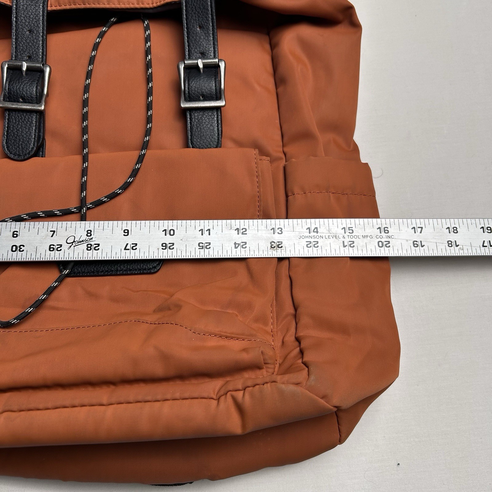 Orange Laptop Backpack Storage Draw String Travel… - image 4