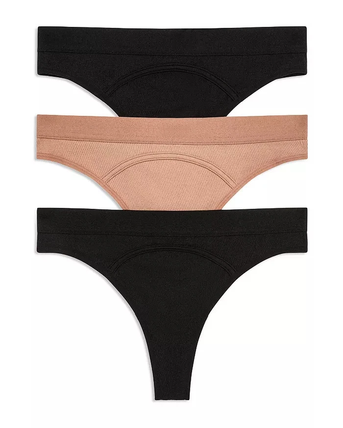 Paquete de 3 tangas elásticas Honeydew Intimates para mujer L 72202 MP NUEVO CON ETIQUETAS Foto 3 de 4