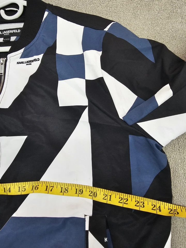 Karl Lagerfeld 男式拼色轰炸机夹克 XL 多款 — 第 2/4 张图片