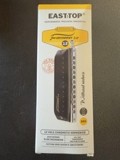 EASTTOP FORERUNNER 2.0 Chromatic Harmonica 12Hole Mouth Organ Without Valves US