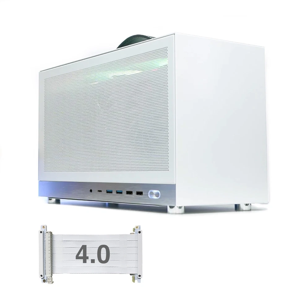 S400 Tragbares Mini-ITX-Gehäuse kostenloser PCIe Gen4 16X Riser Typ-C USB3.0 - Bild 2 von 2