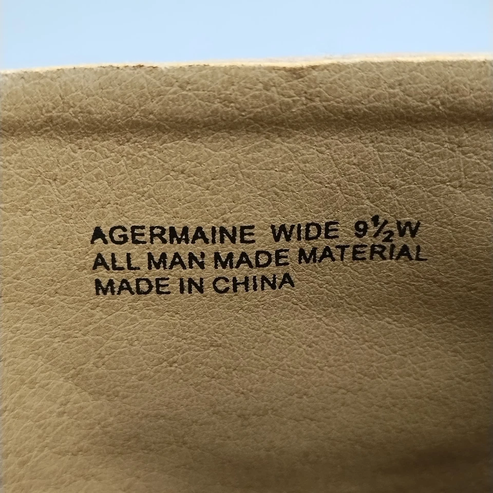 Andiamo Agermaine Clogs Womens US 9.5 Wide Brown Synthetic Wedge Cork Slip On - Image 4 of 4