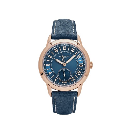 Patek Philippe Complications Calatrava 5224R-001 Travel Time Rose Gold Navy