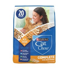 Cat Chow Complete High Protein Dry Cat Food with Real Chicken, 20 lb Bag