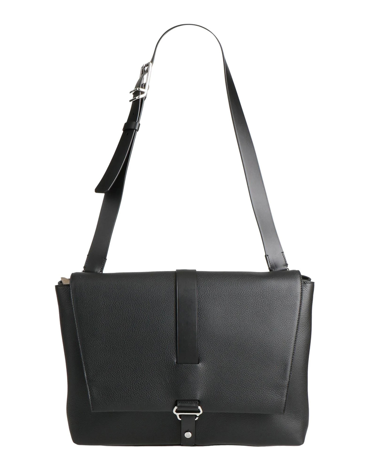Dunhill - Women - Pebbled-leather Flap bag - Black 249290₽