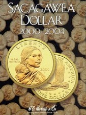 Sacagawea Dollar Coin Folder Album #1 2000-2004 P&D by H.E. Harris