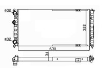 1X NRF 58135 KüHler MotorküHlung FüR VW Seat