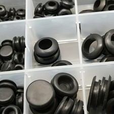 Rubber Grommet Kit - Multiple Sizes for Wire Cable Protection  Organization