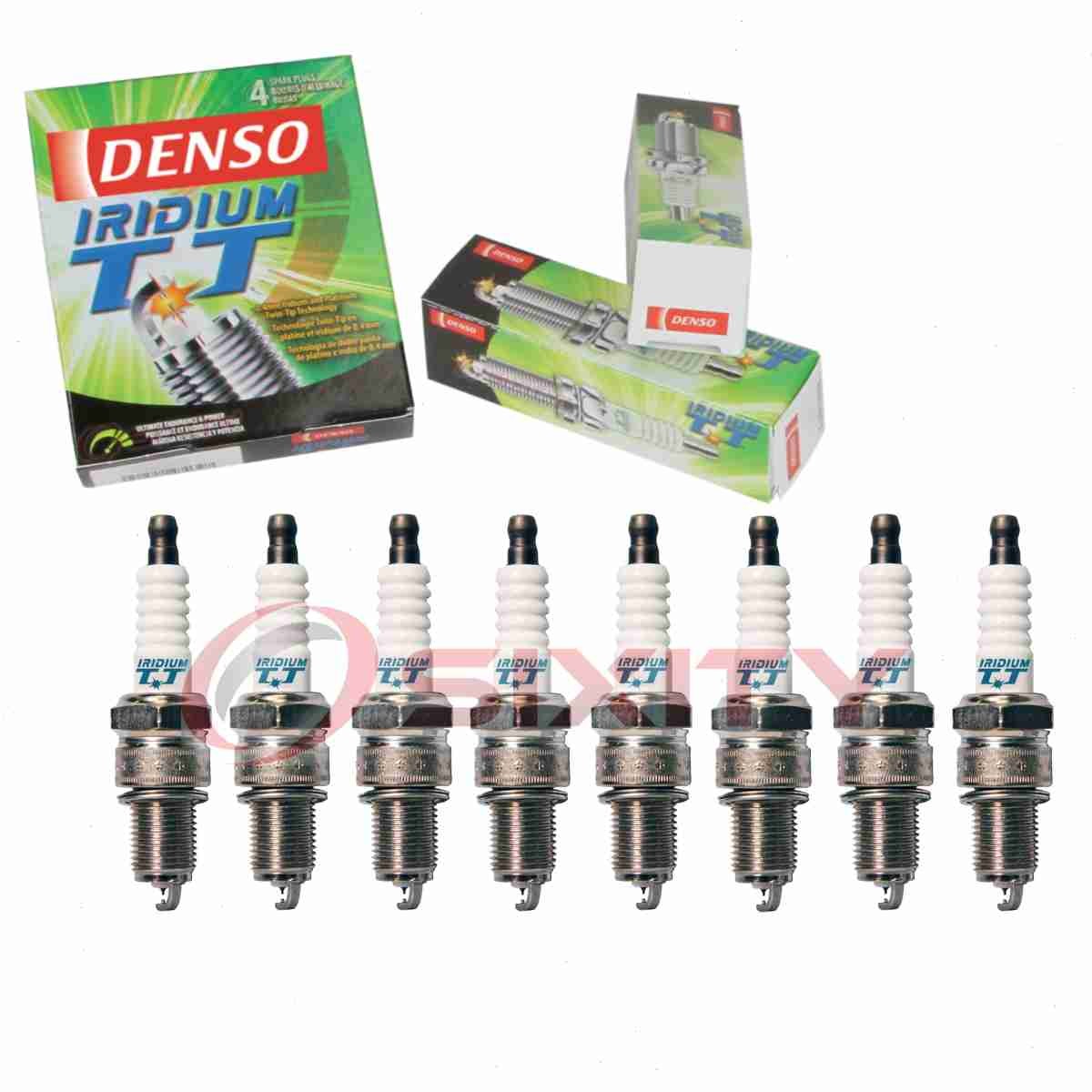 8 pc Denso Iridium TT Spark Plugs for 1976-1980 Dodge Aspen 5.2L 5.9L V8 qx