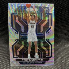 Trey Murphy III 2021-22 Prizm SILVER WAVE PRIZM Rookie Card #288 RC Pelicans