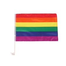 Wicked Costumes - Rainbow Car Flag 30x45cm 
