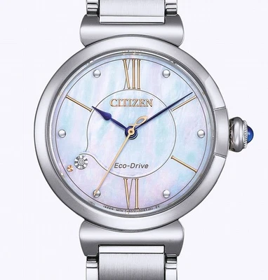 Citizen ECO-DRIVE Solar-Damenuhr Saphirglas Diamant UVP* 279,- EUR EM1070-83D - Bild 1 von 4