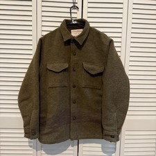 RARE FILSON CCC JACQUARD WOOL JAC-SHIRT, SIZE MEDIUM, EXCELLENT CONDITION