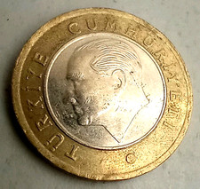1 Turk Lirasi 2016 Turkey Coin Mustafa Kemal Atatürk Bimetallic