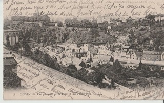 CPA 22 DINAN Vue générale de la ville et du vieux port 1916