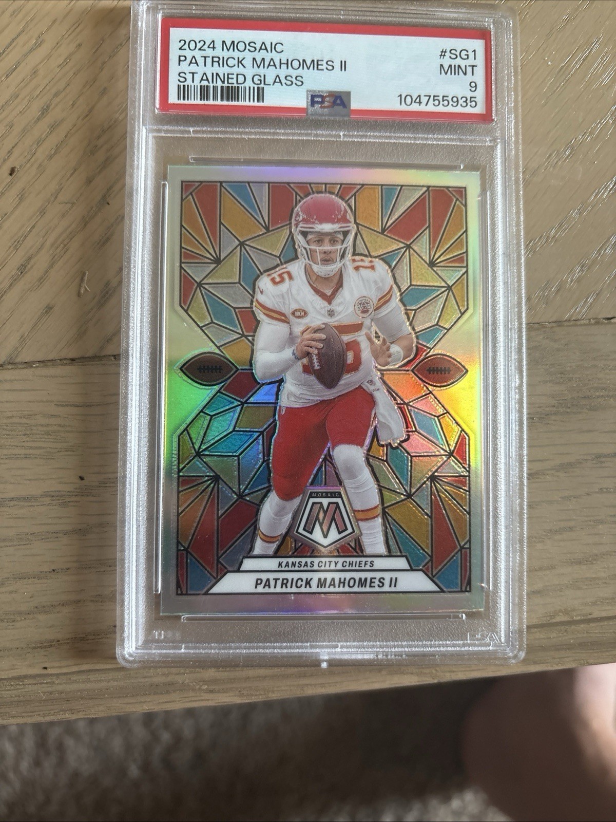 2024 MOSAIC STAINED GLASS PATRICK MAHOMES SSP CASE HIT PSA 9 MINT