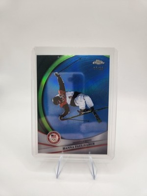 2026 Topps Chrome U.S. Winter Olympics Green Refractor Hanna Faulhaber /99