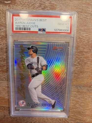 2017 Bowmans Best AARON JUDGE 97 Best Cuts Rookie PSA 10 Gem Mint Yankees RC SP