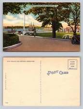 U S Naval Training Station Newport R I Vintage Postcard Art Graphics