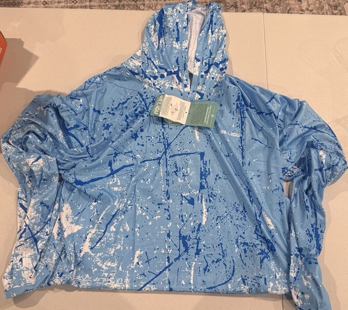 WELIGU Men's UPF 50+ Sun Protection Hoodie Shirt XXL Long Sleeve Fishing Hiking