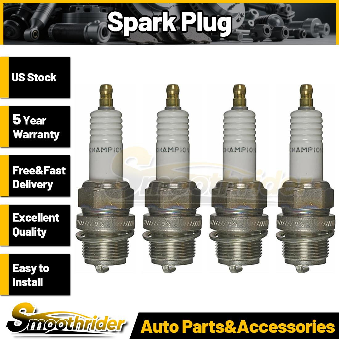 Champion Spark Plug 4pcs Spark Plug For Ford Model 40 A 1934-1934